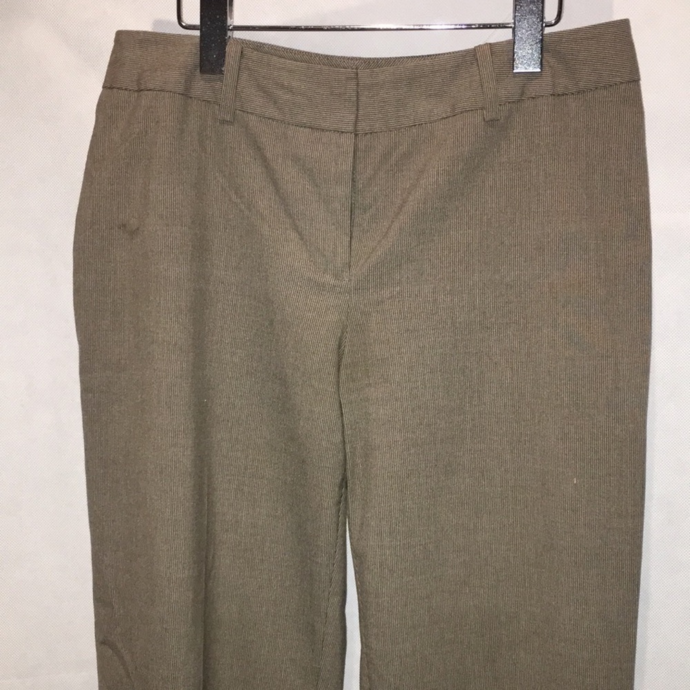 Ann Taylor Curvy Brown And Ran Striped Trousers | Size 4